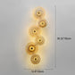 Frendorf | LotuShine Mid-Century Design LED Wandlampe | Eisen-Glas Wandleuchte | Lotusblatt Optik | Wohnzimmer-Beleuchtung