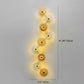 Frendorf | LotuShine Mid-Century Design LED Wandlampe | Eisen-Glas Wandleuchte | Lotusblatt Optik | Wohnzimmer-Beleuchtung