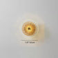 Frendorf | LotuShine Mid-Century Design LED Wandlampe | Eisen-Glas Wandleuchte | Lotusblatt Optik | Wohnzimmer-Beleuchtung