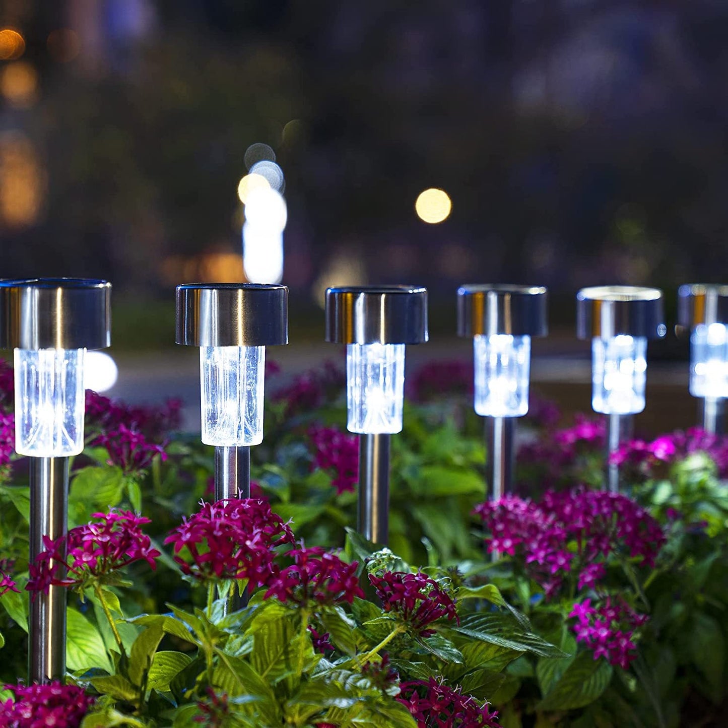 Moderne Einfachheit Solar wasserdichte Edelstahl Zylinder LED Landschaftsbeleuchtung Außenlicht für den Garten