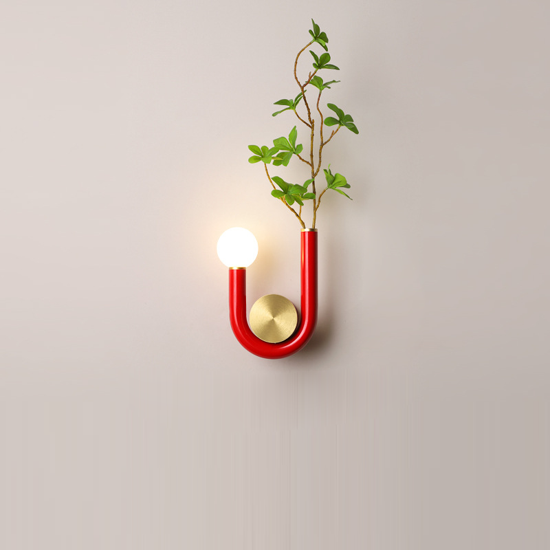 Frendorf | LuxeCurve U-Form LED Wandleuchte | Kreatives Design | Warmes Licht | Schlafzimmer Deko Lampe