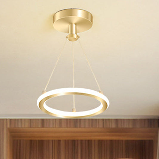 Zeitgenössische Nordische Runde Metall Silica LED Semi-Flush Mount Deckenleuchte für Flur