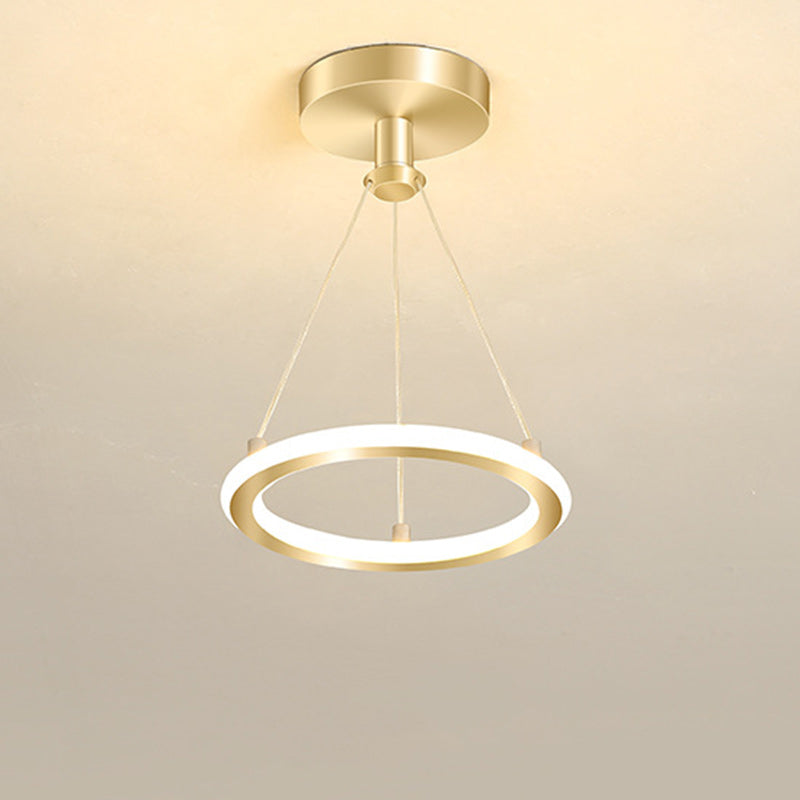 Zeitgenössische Nordische Runde Metall Silica LED Semi-Flush Mount Deckenleuchte für Flur