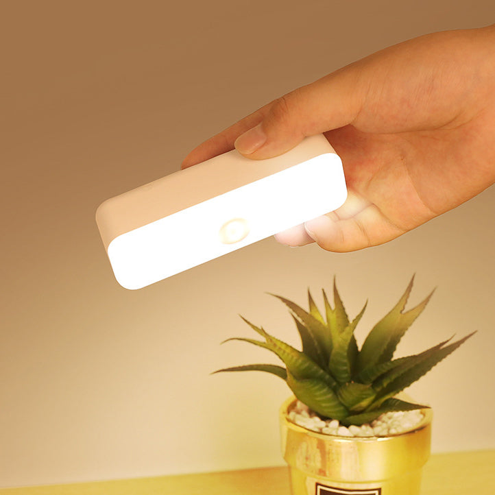 Modern Minimalist Wiederaufladbare Magnetische Saugnapf Kunststoffstreifen Rechteckige LED Wandleuchte Nachtlicht Für Studium