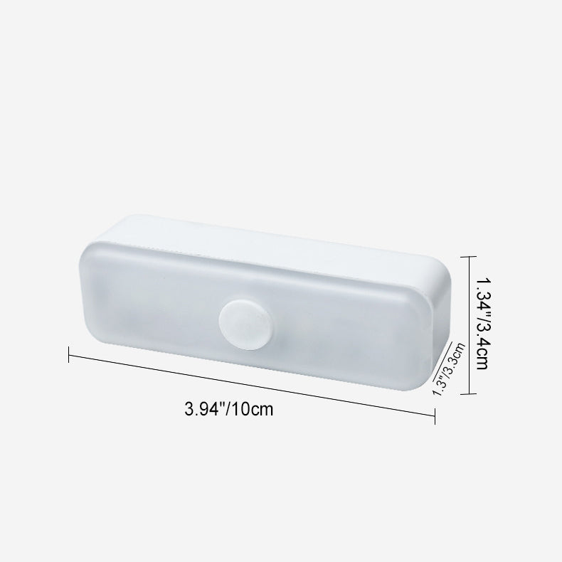 Modern Minimalist Wiederaufladbare Magnetische Saugnapf Kunststoffstreifen Rechteckige LED Wandleuchte Nachtlicht Für Studium