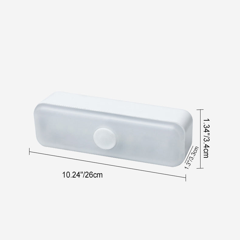 Modern Minimalist Wiederaufladbare Magnetische Saugnapf Kunststoffstreifen Rechteckige LED Wandleuchte Nachtlicht Für Studium