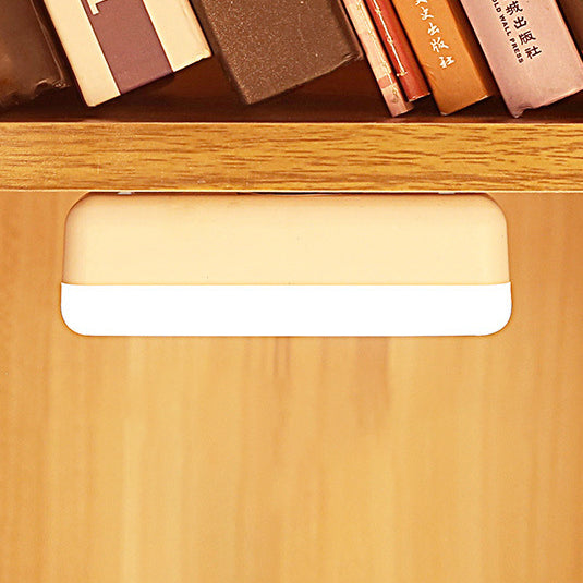 Modern Minimalist Wiederaufladbare Magnetische Saugnapf Kunststoffstreifen Rechteckige LED Wandleuchte Nachtlicht Für Studium