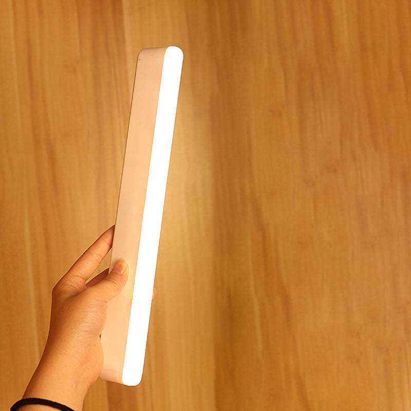 Modern Minimalist Wiederaufladbare Magnetische Saugnapf Kunststoffstreifen Rechteckige LED Wandleuchte Nachtlicht Für Studium