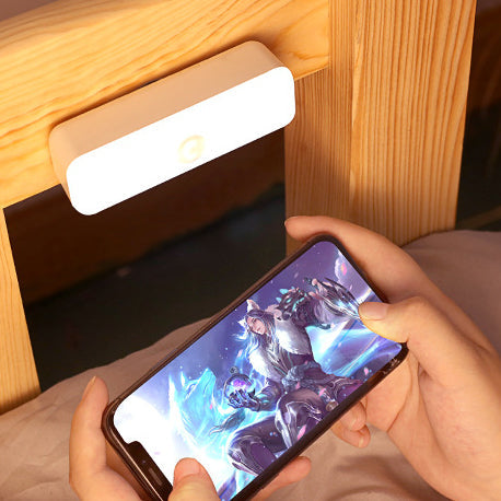 Modern Minimalist Wiederaufladbare Magnetische Saugnapf Kunststoffstreifen Rechteckige LED Wandleuchte Nachtlicht Für Studium