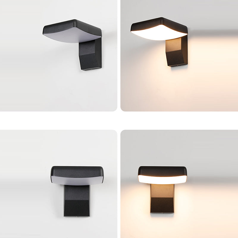 Frendorf | LumaWave LED Wandleuchte | Wasserdicht | Minimalistisches Design | Bewegungsmelder | Für Außenbereich