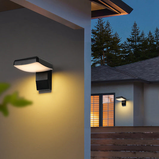 Frendorf | LumaWave LED Wandleuchte | Wasserdicht | Minimalistisches Design | Bewegungsmelder | Für Außenbereich