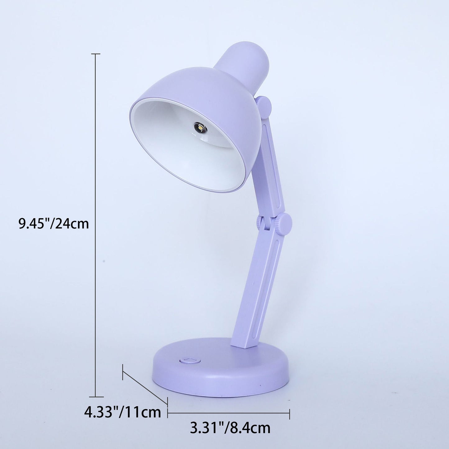 Moderne Einfachheit ABS Batterie faltbare runde LED Schreibtischlampe für das Studium