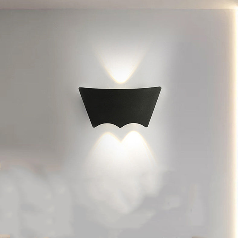 Moderne Einfachheit Wasserdichte Aluminium Buchstaben Geometrische LED Wandleuchte Für Außenpatio