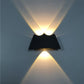 Moderne Einfachheit Wasserdichte Aluminium Buchstaben Geometrische LED Wandleuchte Für Außenpatio