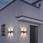 Moderne Einfachheit Wasserdichte Aluminium Buchstaben Geometrische LED Wandleuchte Für Außenpatio