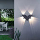 Moderne Einfachheit Wasserdichte Aluminium Buchstaben Geometrische LED Wandleuchte Für Außenpatio