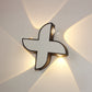 Moderne Einfachheit Wasserdichte Aluminium Buchstaben Geometrische LED Wandleuchte Für Außenpatio