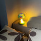 Frendorf | GlowMorphic USB LED Tischlampe | Art Deco Pilzdesign | Harzstruktur | Warmes Licht für Wohnzimmer