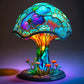 Frendorf | GlowMorphic USB LED Tischlampe | Art Deco Pilzdesign | Harzstruktur | Warmes Licht für Wohnzimmer