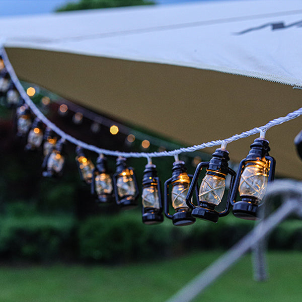 Frendorf | Zeitgenössische Retro Solar Batterie Wasserfest PVC Kunststoff Benzinflasche LED Lichterkette Außenbeleuchtung Für Garten