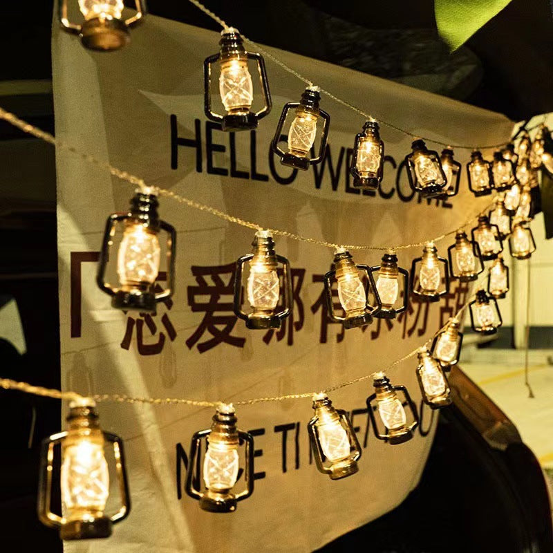 Frendorf | Zeitgenössische Retro Solar Batterie Wasserfest PVC Kunststoff Benzinflasche LED Lichterkette Außenbeleuchtung Für Garten