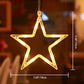 Moderne Art Deco Batterie PVC Weihnachtsbaum Reh Glocke Schneemann Dekoration LED Wand Leuchte Saugnapf Licht für Schlafzimmer