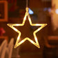 Moderne Art Deco Batterie PVC Weihnachtsbaum Reh Glocke Schneemann Dekoration LED Wand Leuchte Saugnapf Licht für Schlafzimmer