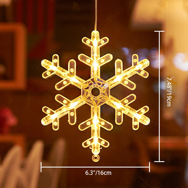 Moderne Art Deco Batterie PVC Weihnachtsbaum Reh Glocke Schneemann Dekoration LED Wand Leuchte Saugnapf Licht für Schlafzimmer