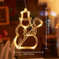 Moderne Art Deco Batterie PVC Weihnachtsbaum Reh Glocke Schneemann Dekoration LED Wand Leuchte Saugnapf Licht für Schlafzimmer