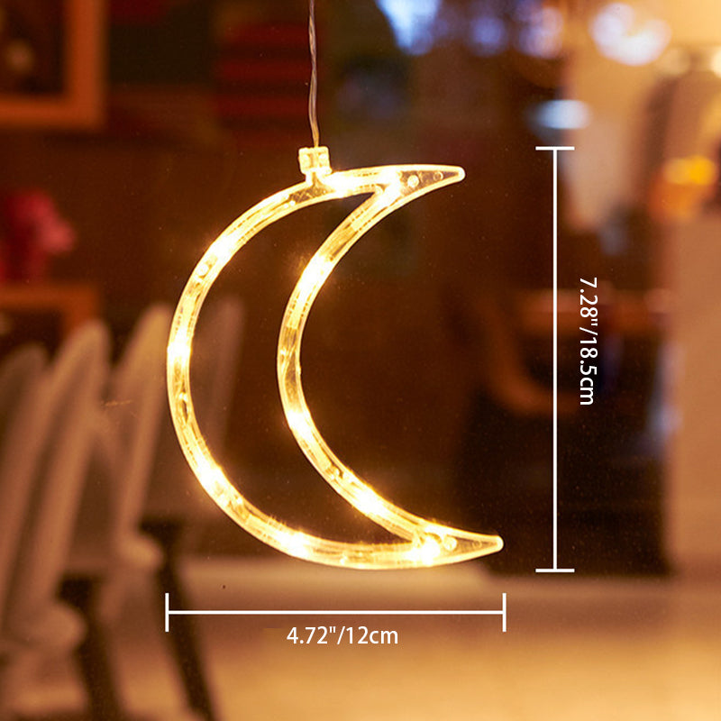 Moderne Art Deco Batterie PVC Weihnachtsbaum Reh Glocke Schneemann Dekoration LED Wand Leuchte Saugnapf Licht für Schlafzimmer