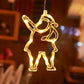Moderne Art Deco Batterie PVC Weihnachtsbaum Reh Glocke Schneemann Dekoration LED Wand Leuchte Saugnapf Licht für Schlafzimmer