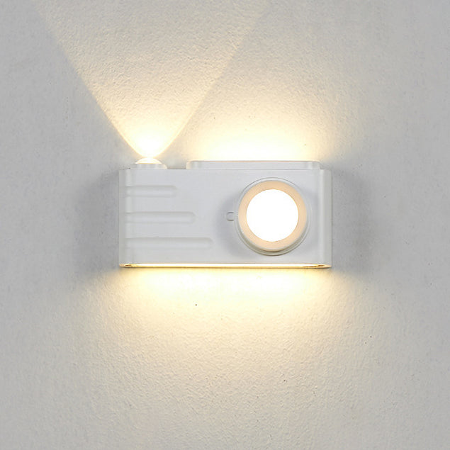 Zeitgenössische kreative wasserdichte Aluminium Kamera rechteckige LED Wand sconces Lampe für Außenpatio