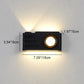 Zeitgenössische kreative wasserdichte Aluminium Kamera rechteckige LED Wand sconces Lampe für Außenpatio