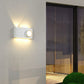 Zeitgenössische kreative wasserdichte Aluminium Kamera rechteckige LED Wand sconces Lampe für Außenpatio