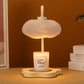 Zeitgenössische Nordische Cloud Glas Metall Gummi Holz 1-Licht Schmelz Wachs Tischlampe Für Schlafzimmer