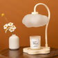 Zeitgenössische Nordische Cloud Glas Metall Gummi Holz 1-Licht Schmelz Wachs Tischlampe Für Schlafzimmer