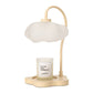 Zeitgenössische Nordische Cloud Glas Metall Gummi Holz 1-Licht Schmelz Wachs Tischlampe Für Schlafzimmer