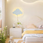 Zeitgenössische kreative Batterie Kinder Eisen Wolke Stern Tier Cartoon Zugkette LED Wandleuchte Lampe für Nachttisch