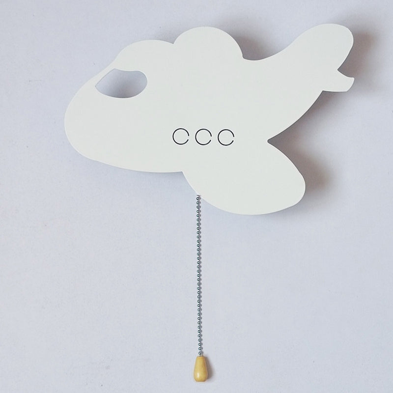 Zeitgenössische kreative Batterie Kinder Eisen Wolke Stern Tier Cartoon Zugkette LED Wandleuchte Lampe für Nachttisch