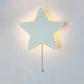 Zeitgenössische kreative Batterie Kinder Eisen Wolke Stern Tier Cartoon Zugkette LED Wandleuchte Lampe für Nachttisch