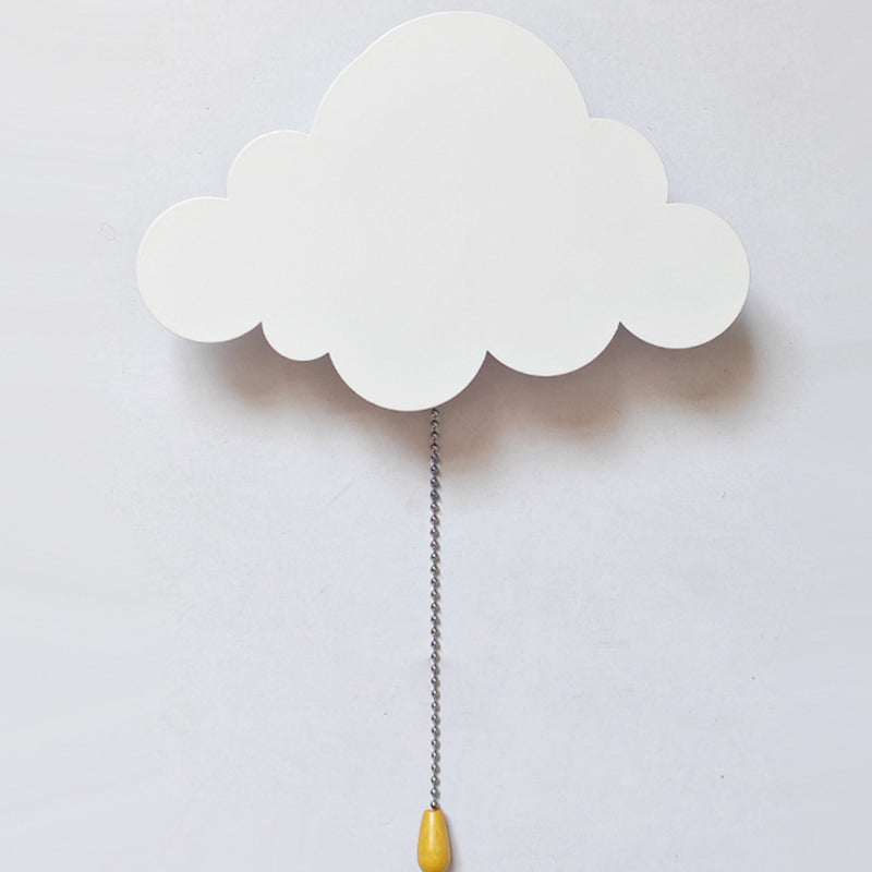 Zeitgenössische kreative Batterie Kinder Eisen Wolke Stern Tier Cartoon Zugkette LED Wandleuchte Lampe für Nachttisch