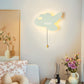 Zeitgenössische kreative Batterie Kinder Eisen Wolke Stern Tier Cartoon Zugkette LED Wandleuchte Lampe für Nachttisch