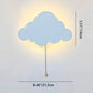 Zeitgenössische kreative Batterie Kinder Eisen Wolke Stern Tier Cartoon Zugkette LED Wandleuchte Lampe für Nachttisch