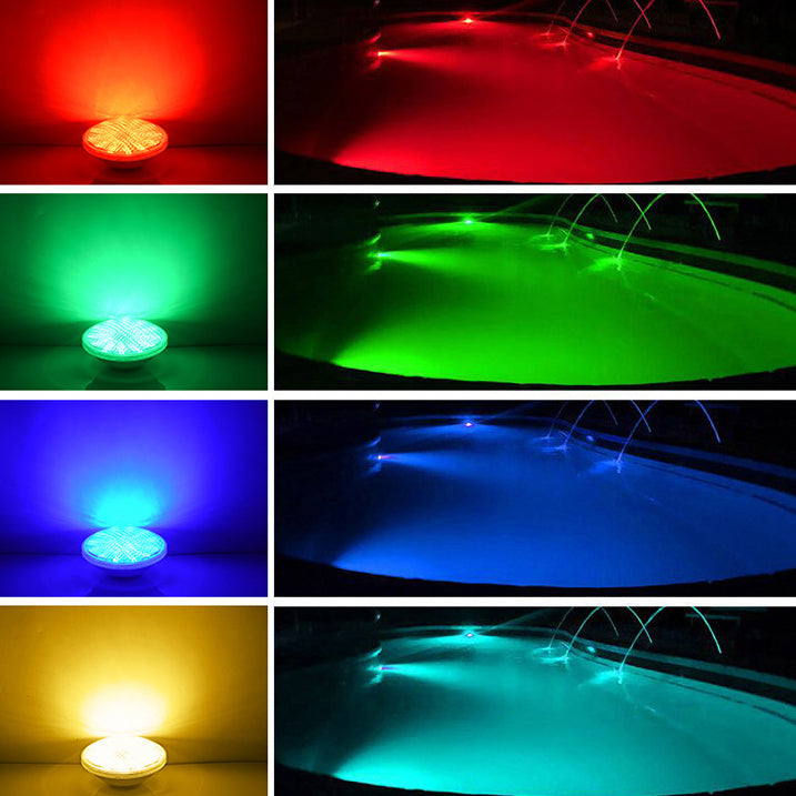 Moderne Einfachheit Wasserdichtes ABS PC Rund Hochleistungs-LED Unterwasser Außenleuchte für Außenpatio
