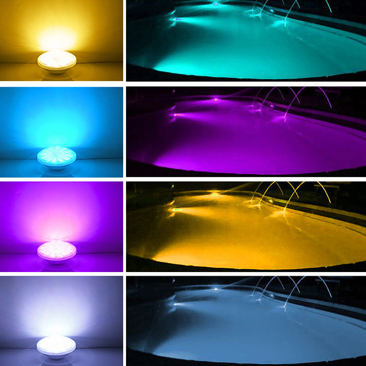 Moderne Einfachheit Wasserdichtes ABS PC Rund Hochleistungs-LED Unterwasser Außenleuchte für Außenpatio