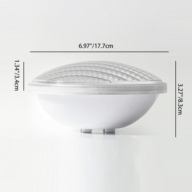 Moderne Einfachheit Wasserdichtes ABS PC Rund Hochleistungs-LED Unterwasser Außenleuchte für Außenpatio