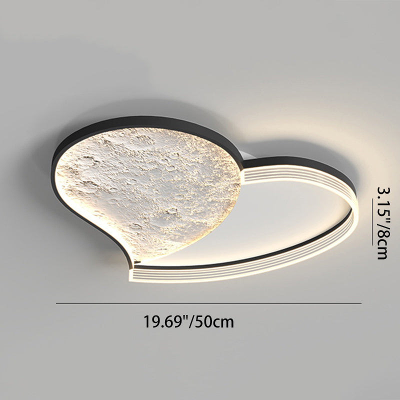 skandinavische Eisenacryl runde Wolkenherz-Mond LED Deckenleuchte für das Schlafzimmer
