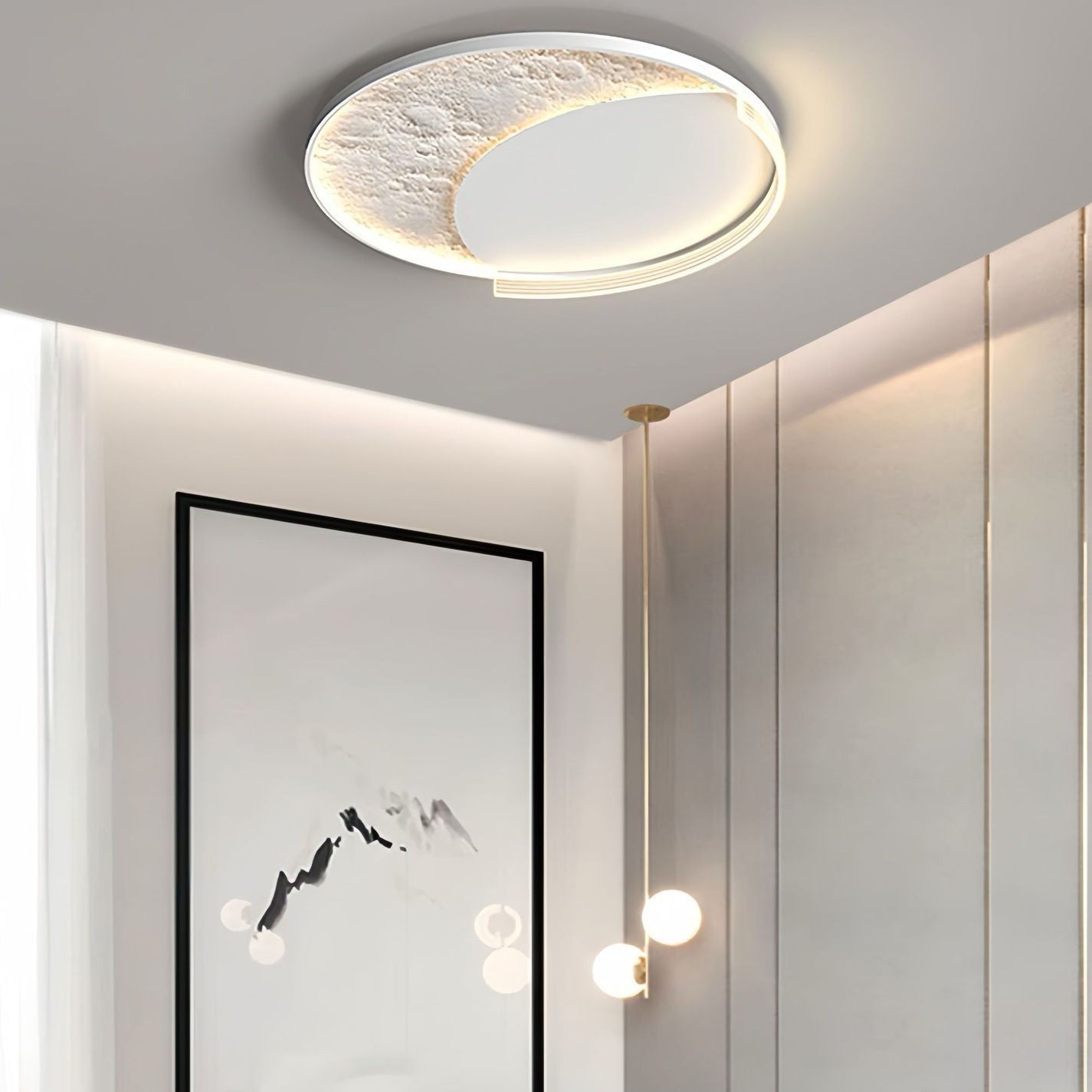 skandinavische Eisenacryl runde Wolkenherz-Mond LED Deckenleuchte für das Schlafzimmer