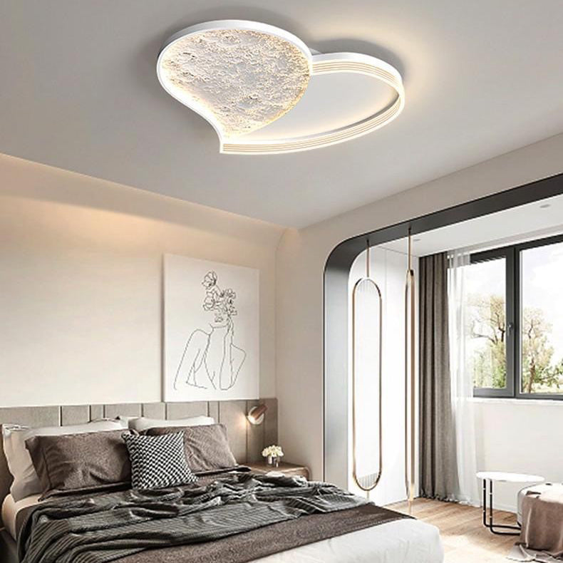 skandinavische Eisenacryl runde Wolkenherz-Mond LED Deckenleuchte für das Schlafzimmer