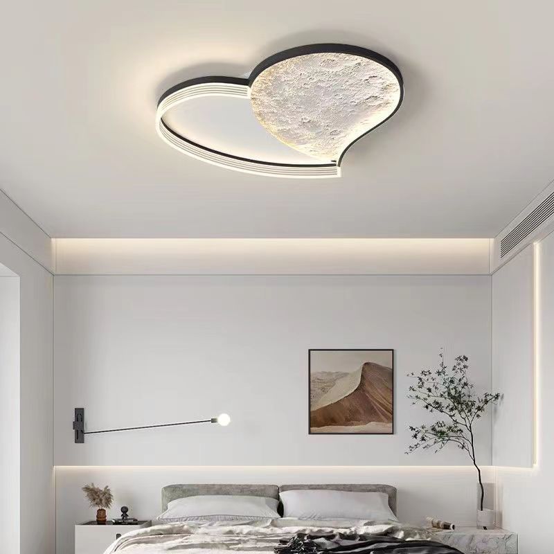 skandinavische Eisenacryl runde Wolkenherz-Mond LED Deckenleuchte für das Schlafzimmer